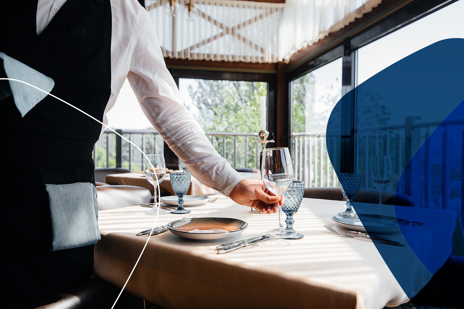 Cleaning restaurant linen