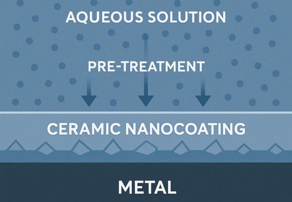 proceso de conversión nanométrico con capas cerámicas en tratamiento metálico