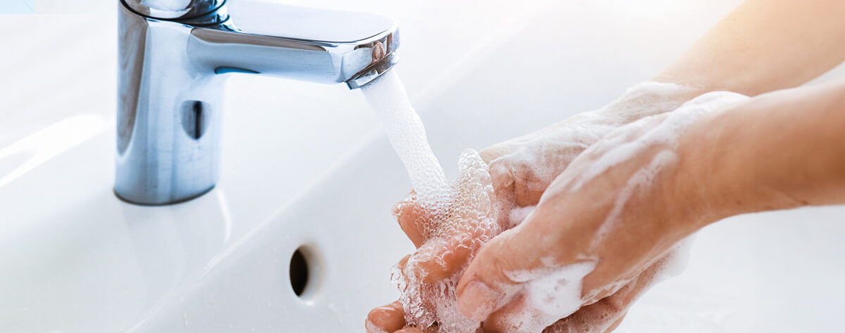 Lavagem e desinfeção de mãos