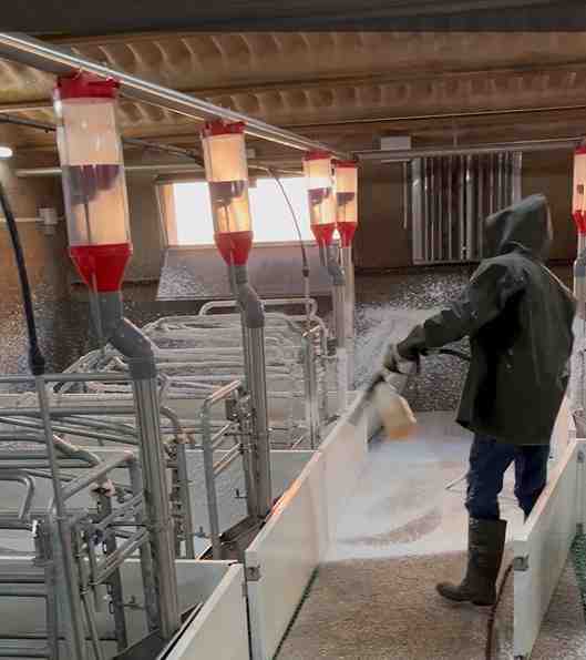 aplicación detergente VIXFOAM