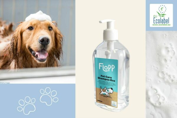 champú para animales de compañía con etiqueta ecológica europea