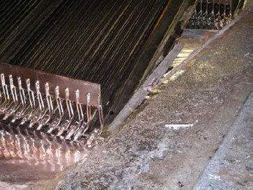 etapa de fluxado de galvanizado en caliente