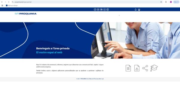 área de clientes privada myproquimia